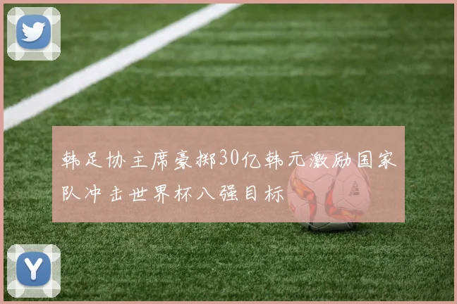 韩足协主席豪掷30亿韩元激励国家队冲击世界杯八强目标